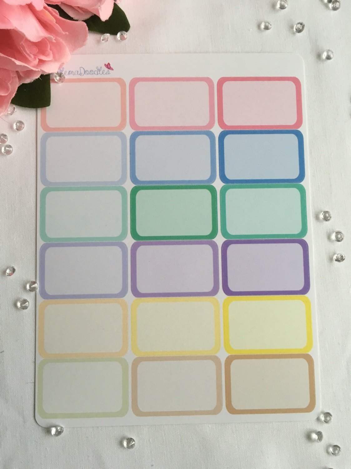 Half Box Stickers : H52