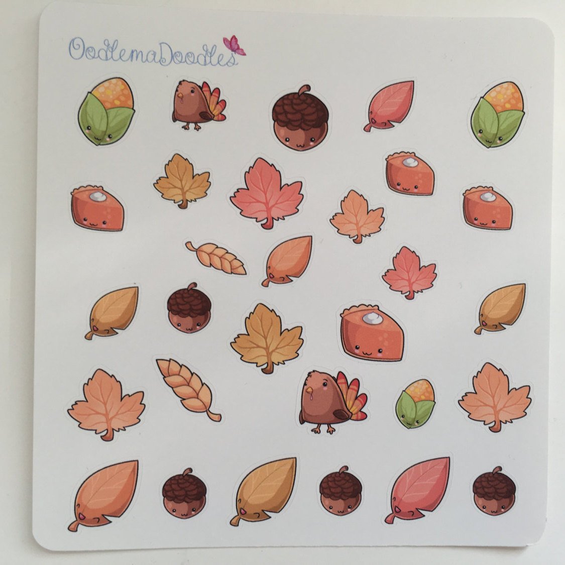 Kawaii Autumn Decorative Stickers :