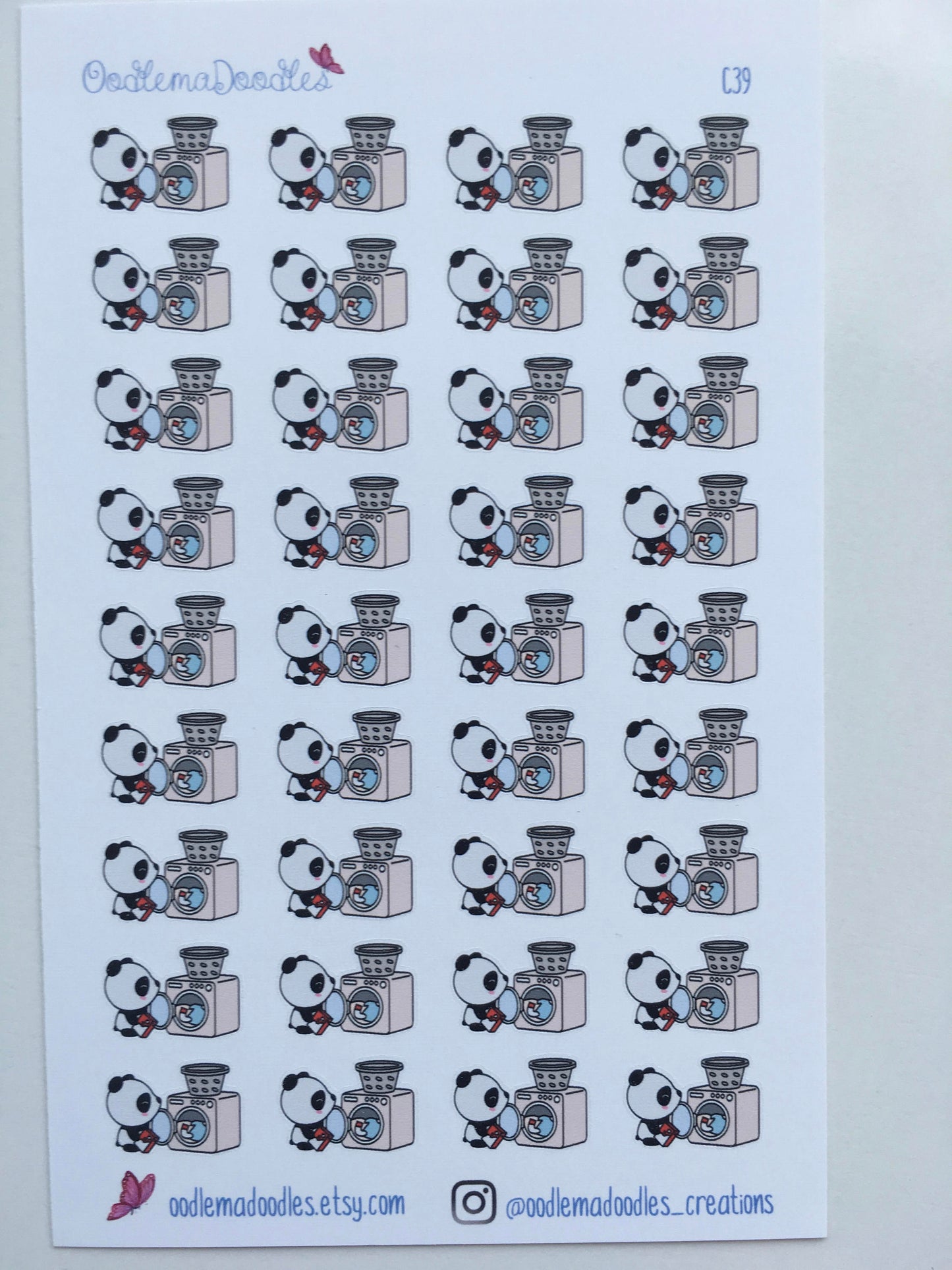 Kawaii Panda Laundry