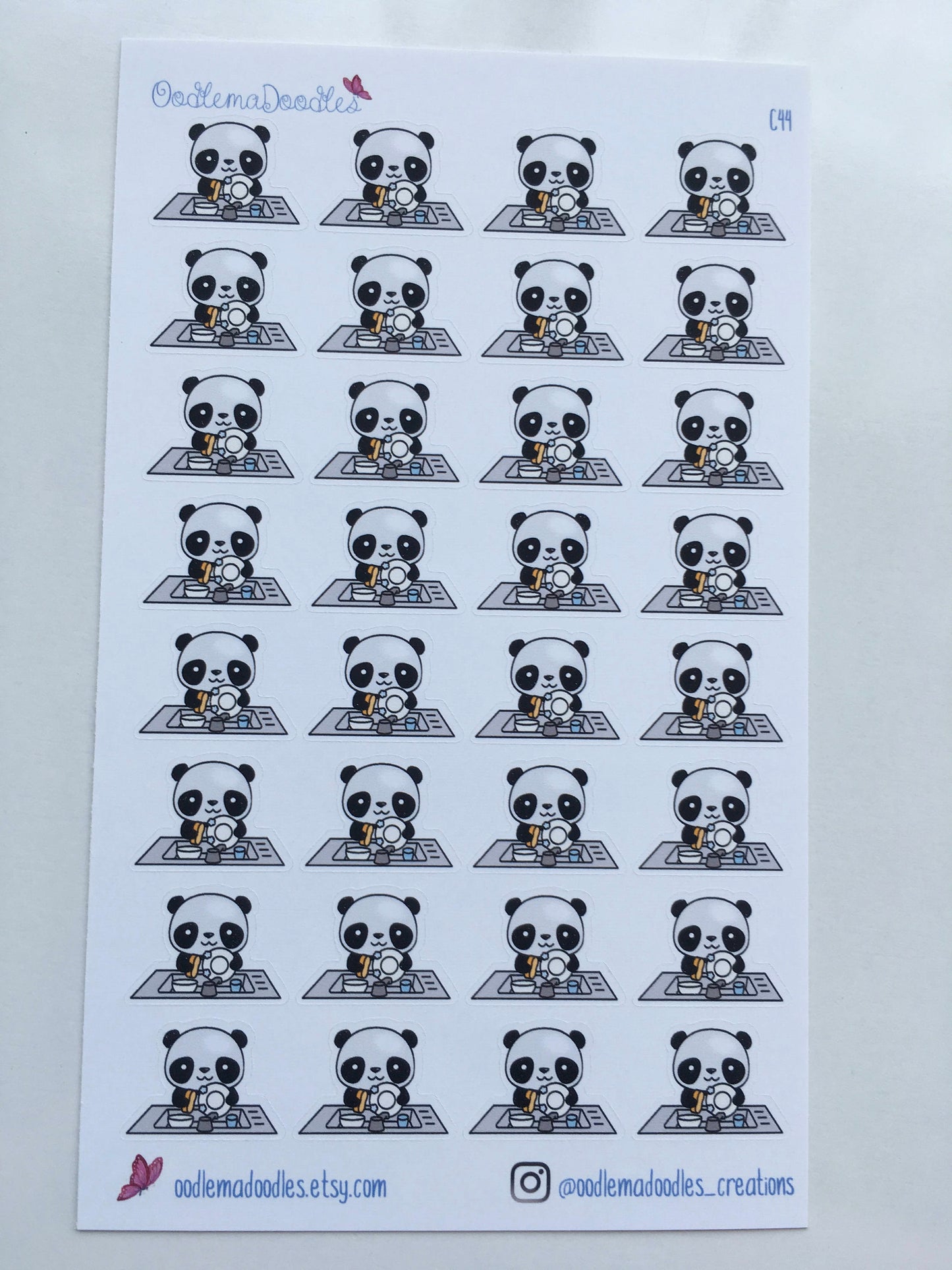 Kawaii Panda Washing Up