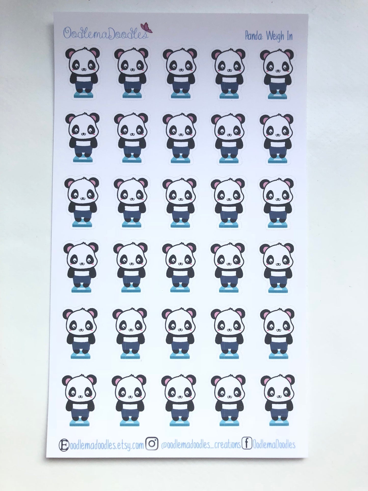 Kawaii Panda: Weigh in