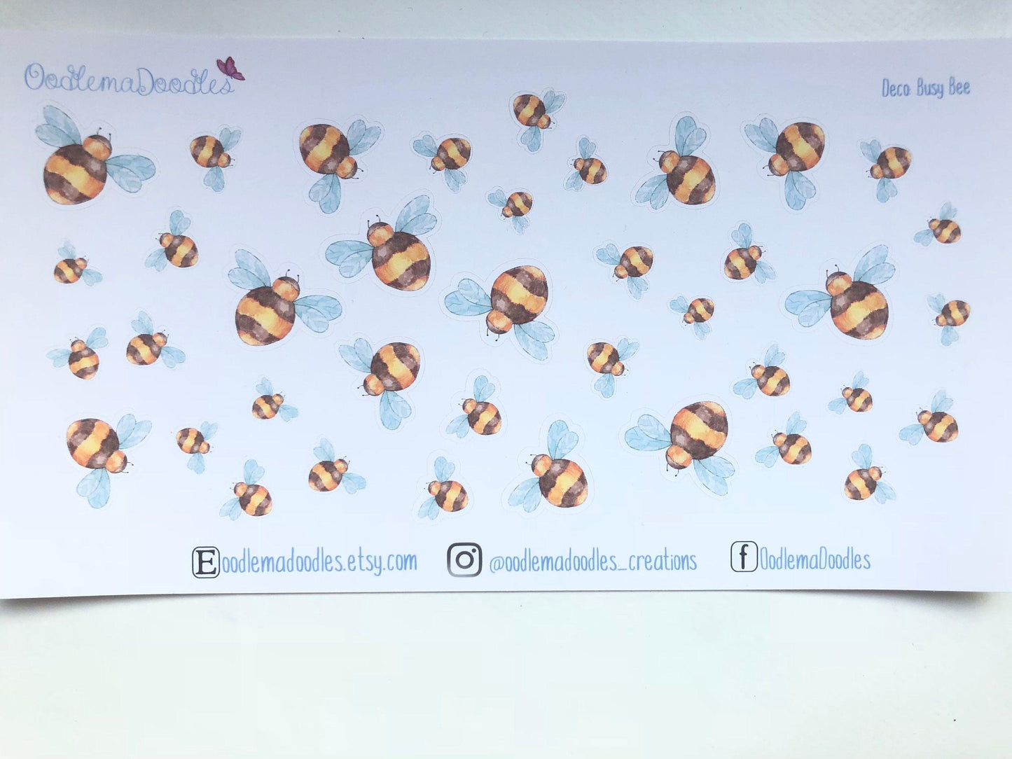 Busy Bee Decorative Stickers - oodlemadoodles