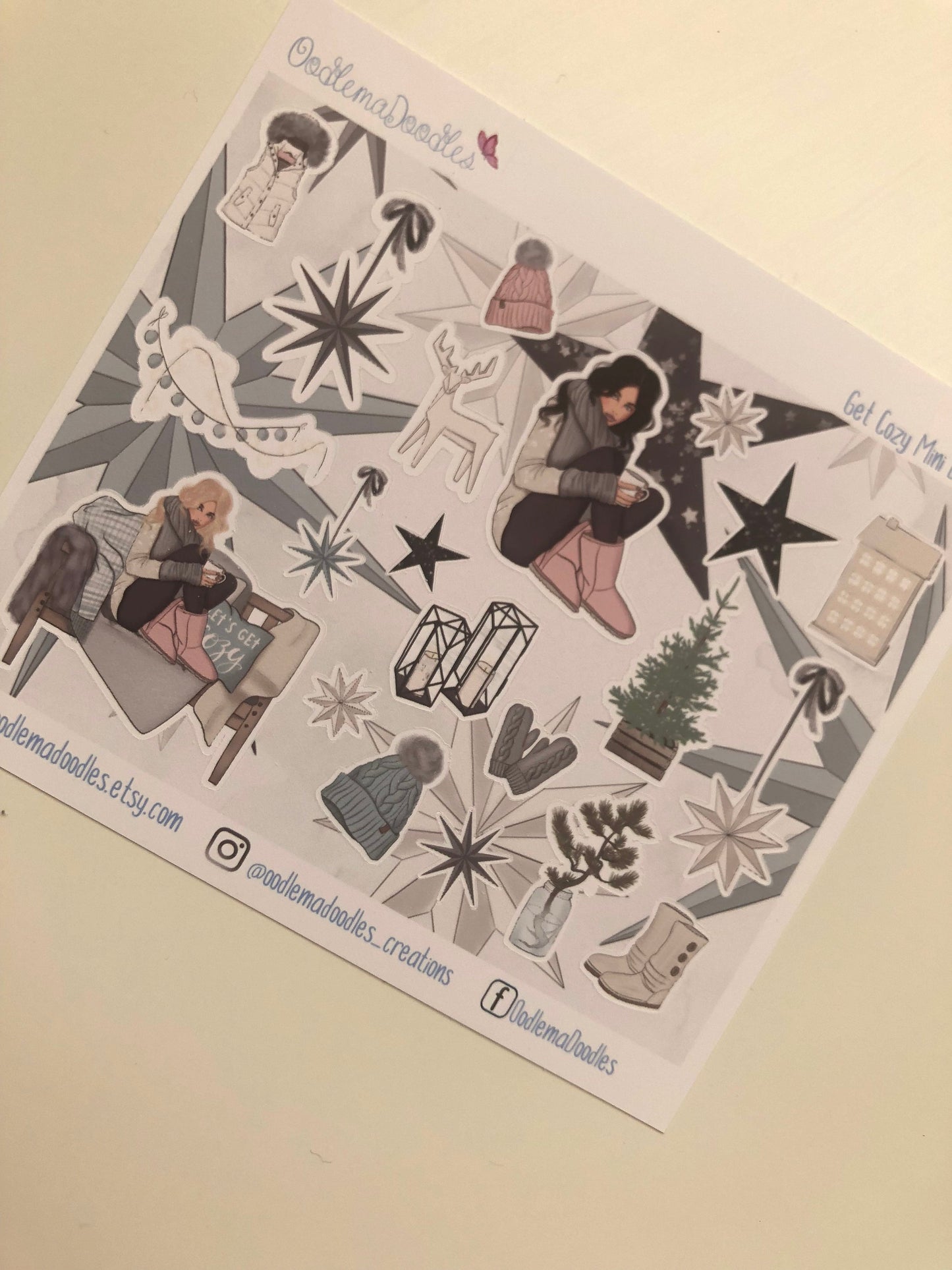 Get Cozy Mini Decorative Stickers