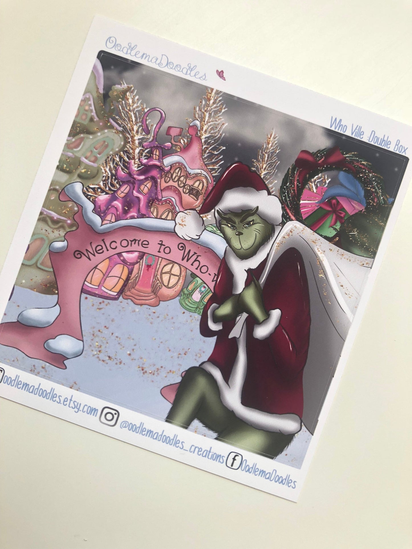 Whoville Decorative Double Box Sticker