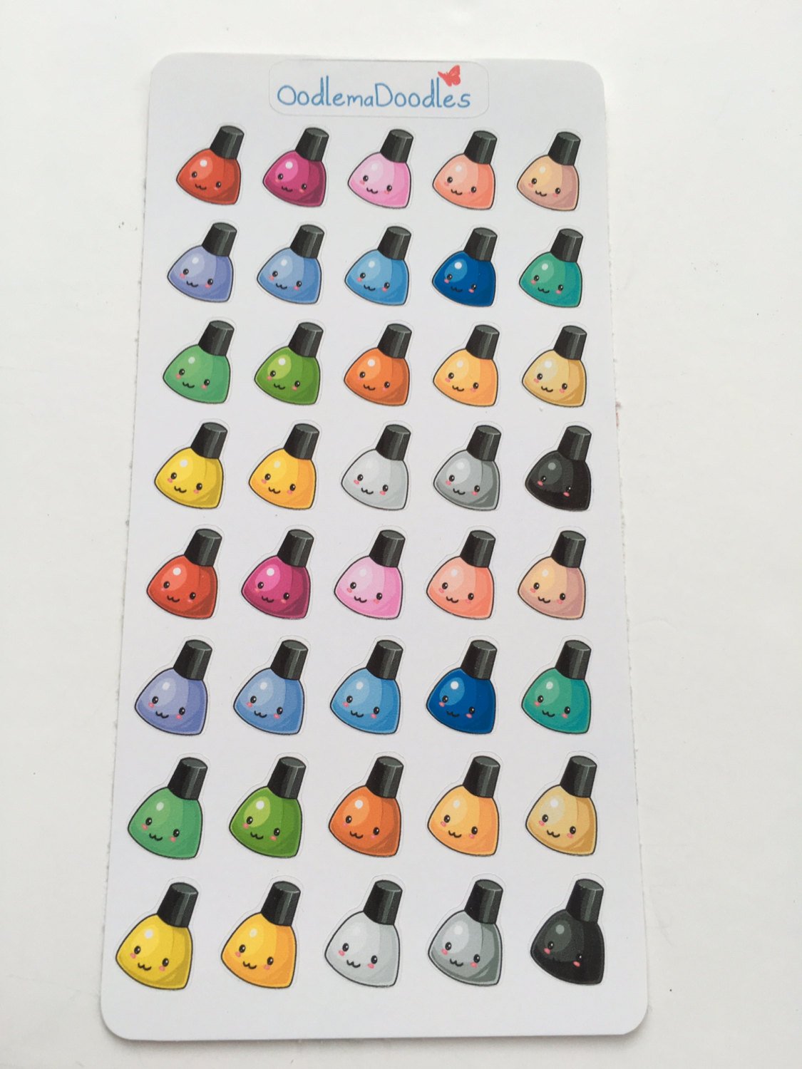 Kawaii Nail Varnish Stickers