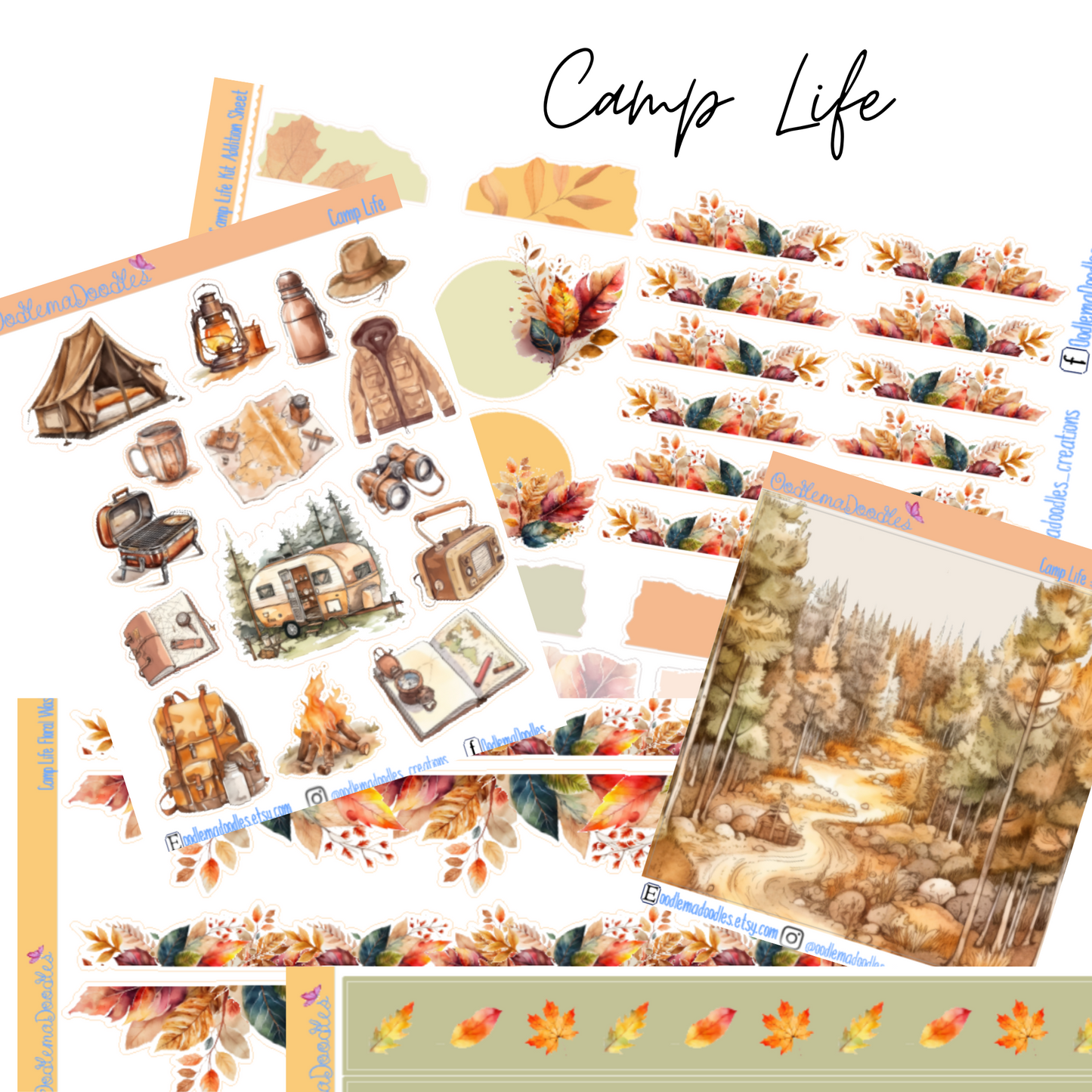 Camp Life Addon & Extra Washi Options