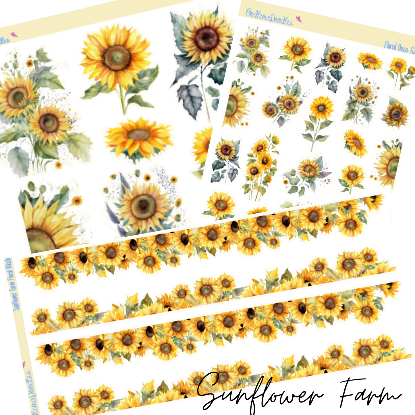 Sunflower Farm Addon & Extra Washi Options