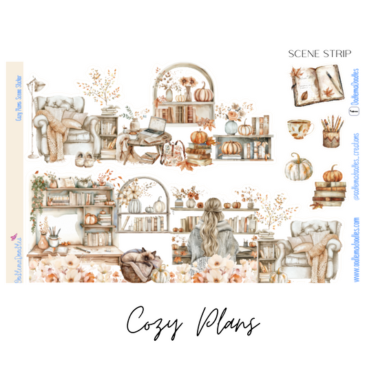 Cozy Plans Scene Stickers