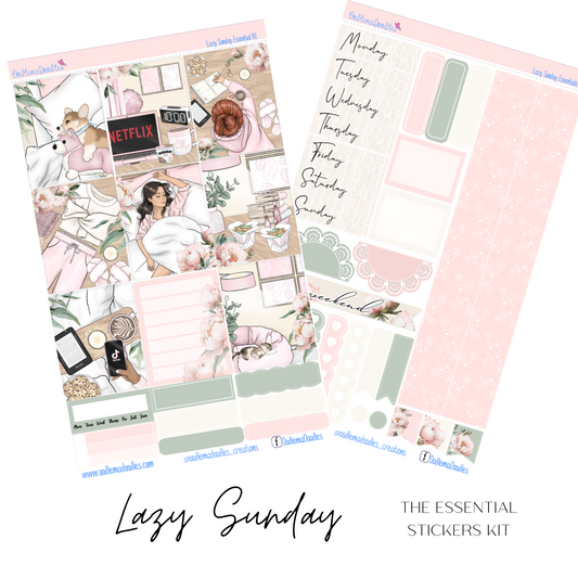 Lazy Sunday Essential Planner Sticker Kit