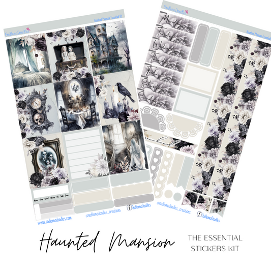 Haunted Mansion Essential Planner Sticker Kit
