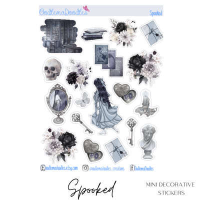 Spooked Mini Decorative Stickers