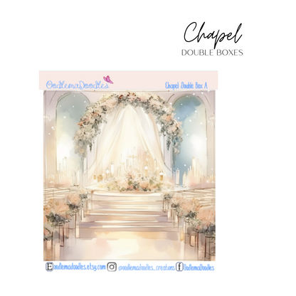 Chapel Decorative Double Box Sticker