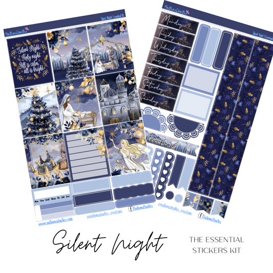 Silent Night Essential Planner Sticker Kit