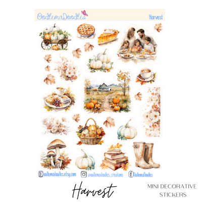 Harvest Mini Decorative Stickers