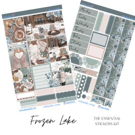 Frozen Lake Essential Planner Sticker Kit