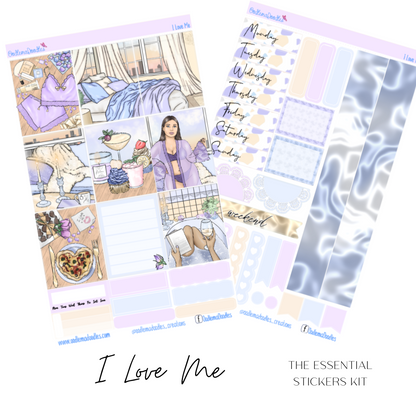 I Love Me Essential Planner Sticker Kit