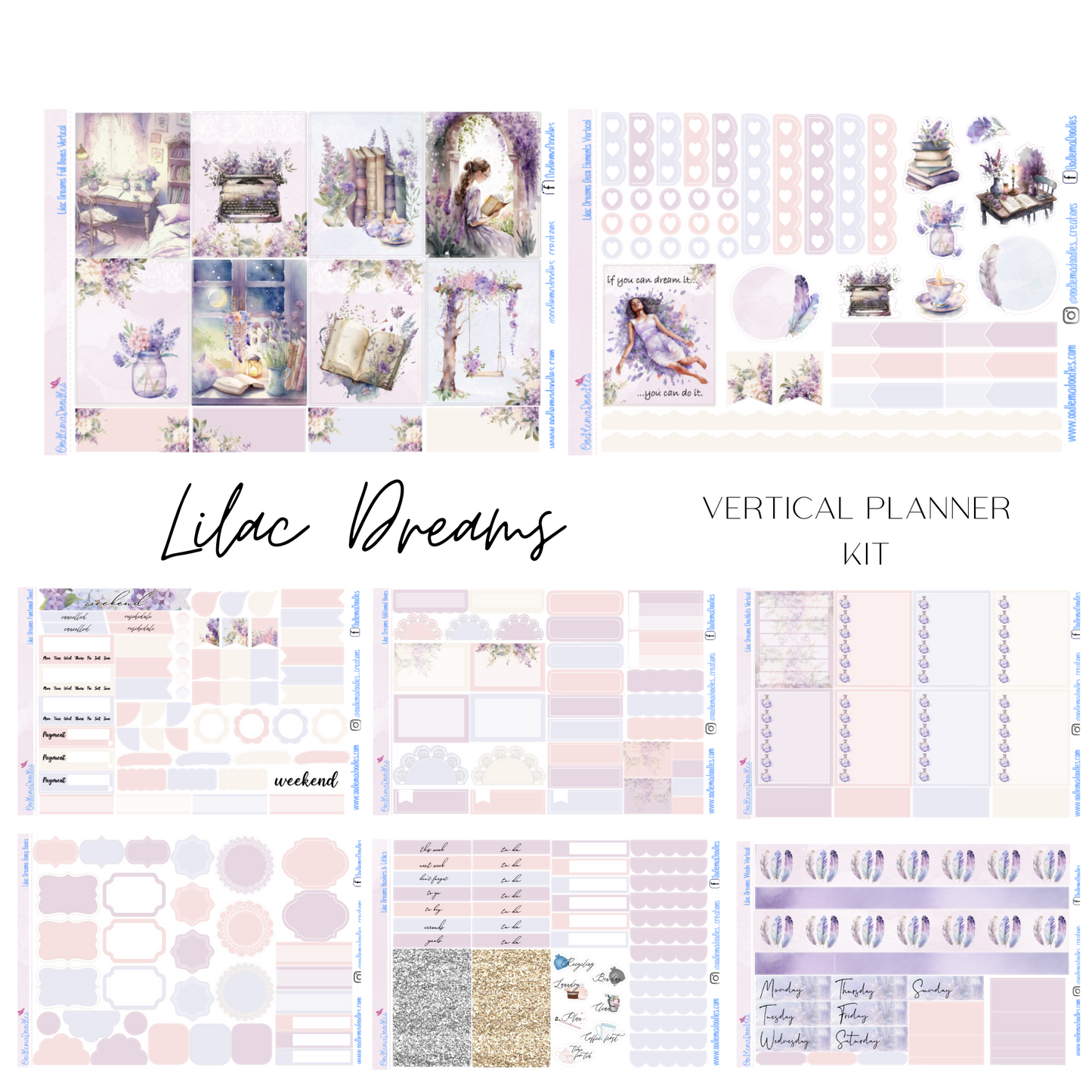 Lilac Dreams Vertical Weekly