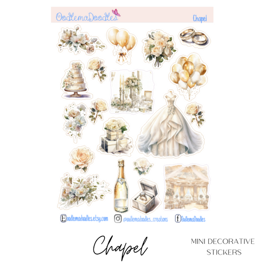 Chapel Mini Decorative Stickers