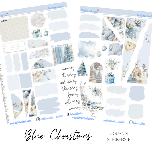 Blue Christmas Journal Set