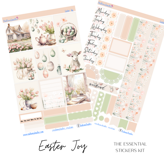 Easter Joy Essential Planner Sticker Kit