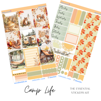 Camp Life Essential Planner Sticker Kit