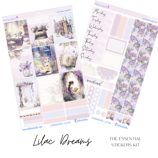 Lilac Dreams Essential Planner Sticker Kit