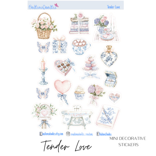 Tender Love Mini Decorative Stickers