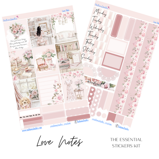 Love Notes Essential Planner Sticker Kit