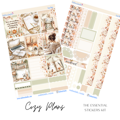 Cozy Plans Essential Planner Sticker Kit