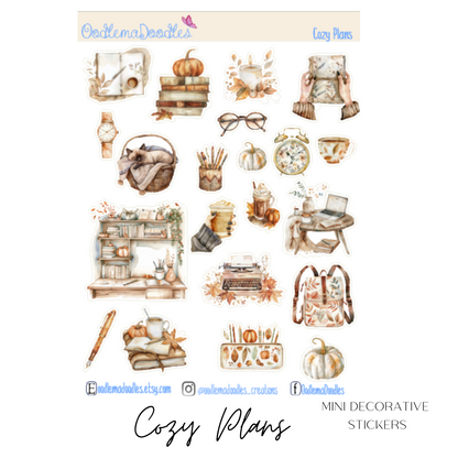 Cozy Plans Mini Decorative Stickers