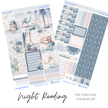 Night Reading Essential Planner Sticker Kit