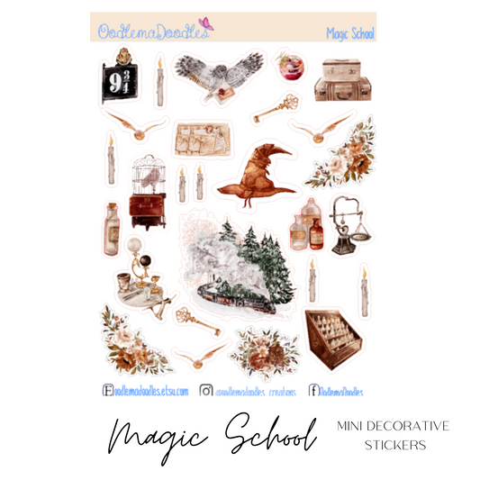 Magic School Mini Decorative Stickers