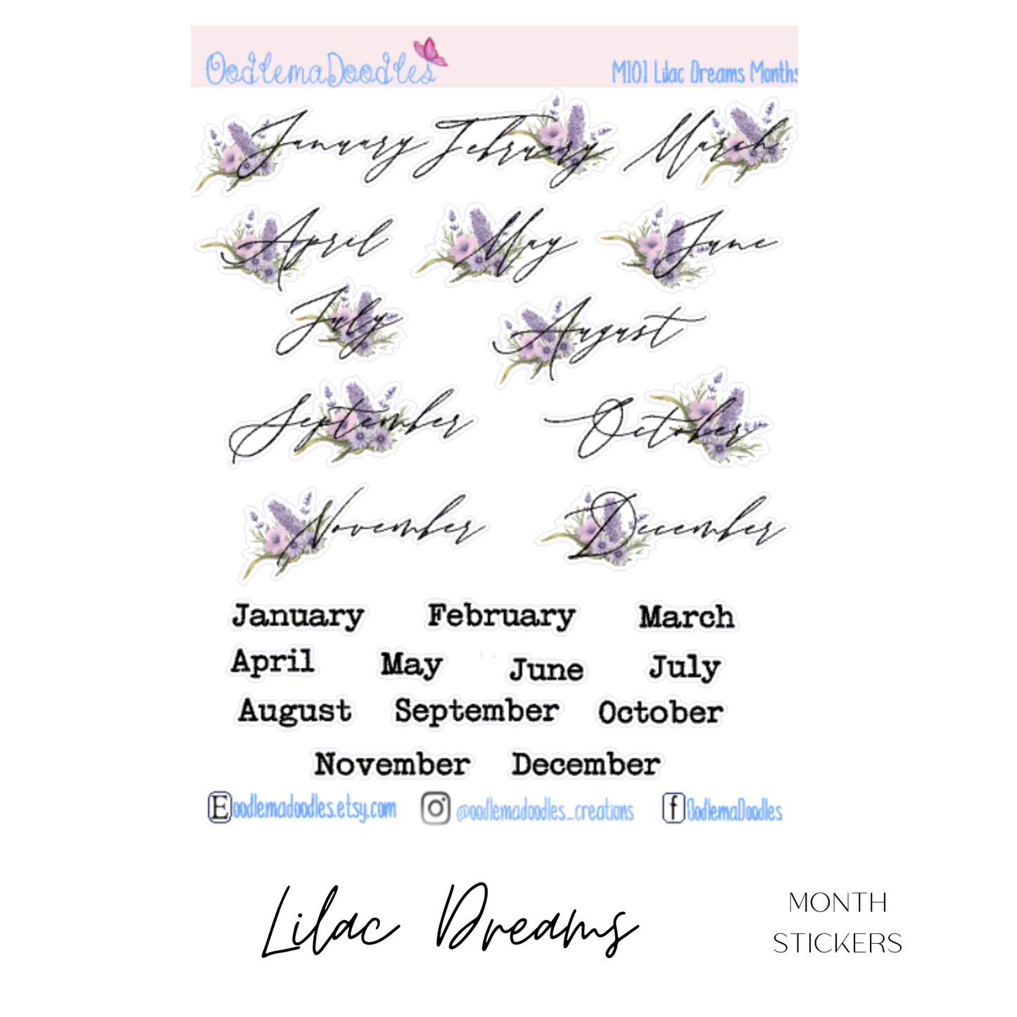 Lilac Dreams Journaling Addons