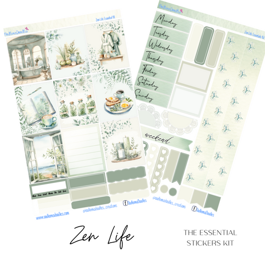 Zen Life Essential Planner Sticker Kit