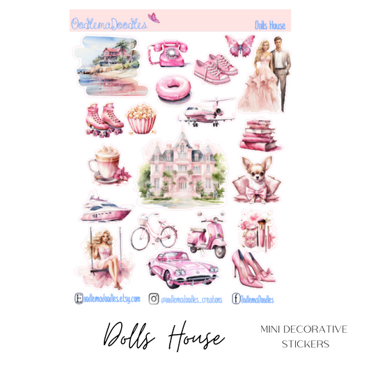 Dolls House Mini Decorative Stickers