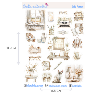 Boho Planner Mini Decorative Stickers