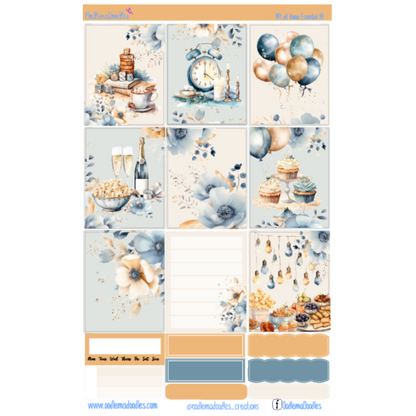 New Year at Home Essential Planner Sticker Kit