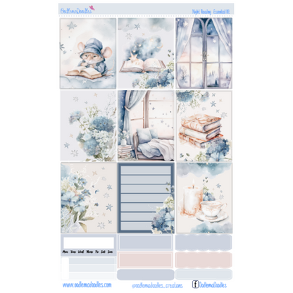 Night Reading Essential Planner Sticker Kit