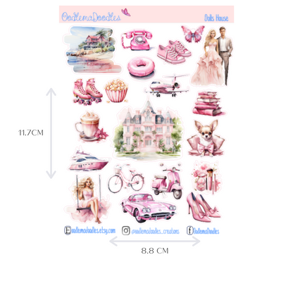 Dolls House Mini Decorative Stickers