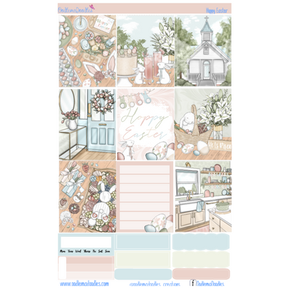 Hoppy Easter Essential Planner Sticker Kit