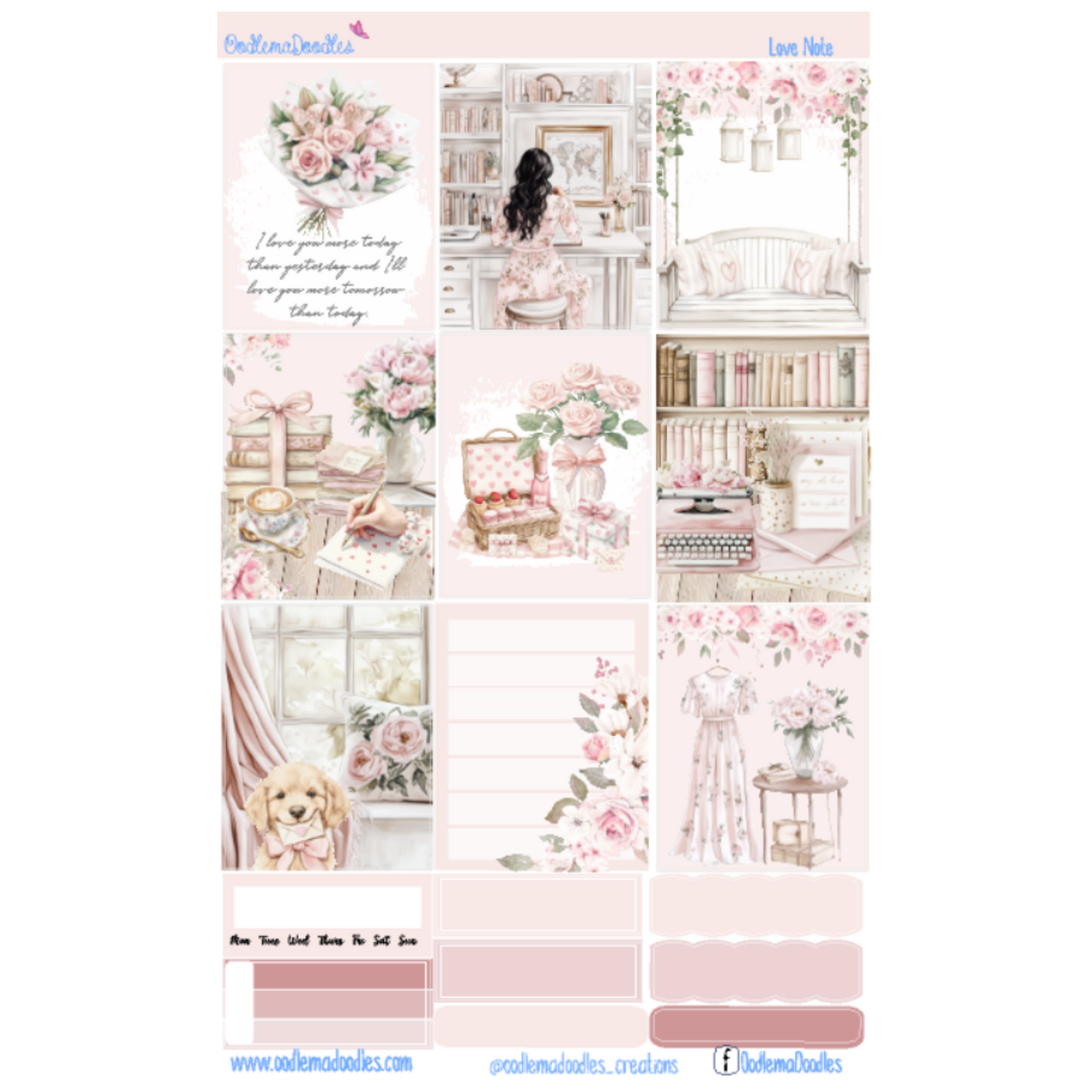 Love Notes Essential Planner Sticker Kit