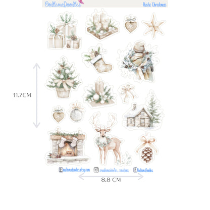 Rustic Christmas Mini Decorative Stickers