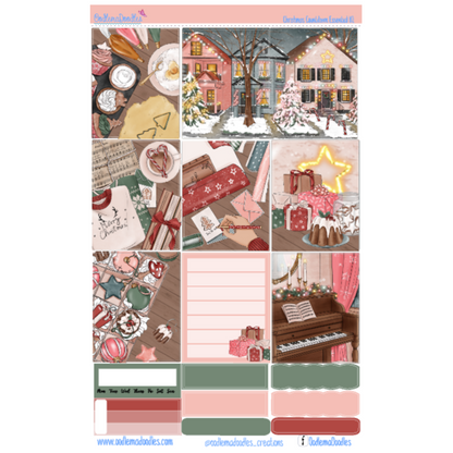 Christmas Countdown Essential Planner Sticker Kit