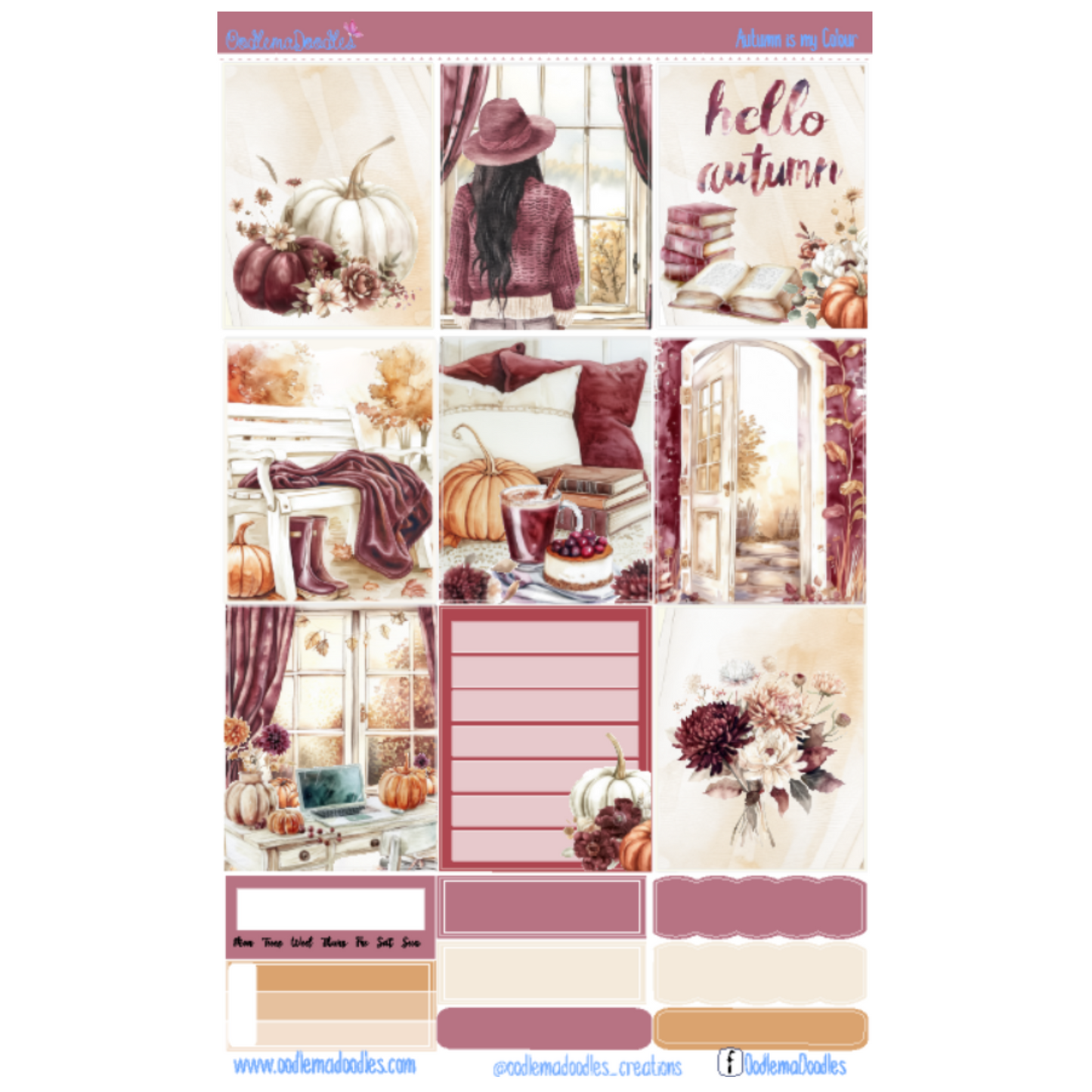 Autumn is my Colour Essential Planner Sticker Kit