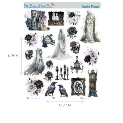 Haunted Mansion Mini Decorative Stickers