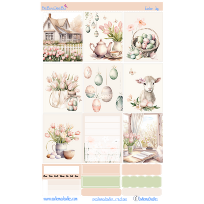 Easter Joy Essential Planner Sticker Kit