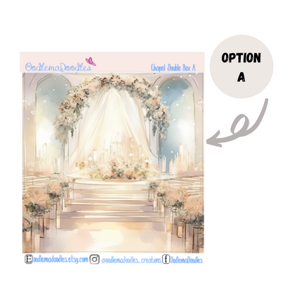 Chapel Decorative Double Box Sticker