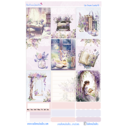 Lilac Dreams Essential Planner Sticker Kit