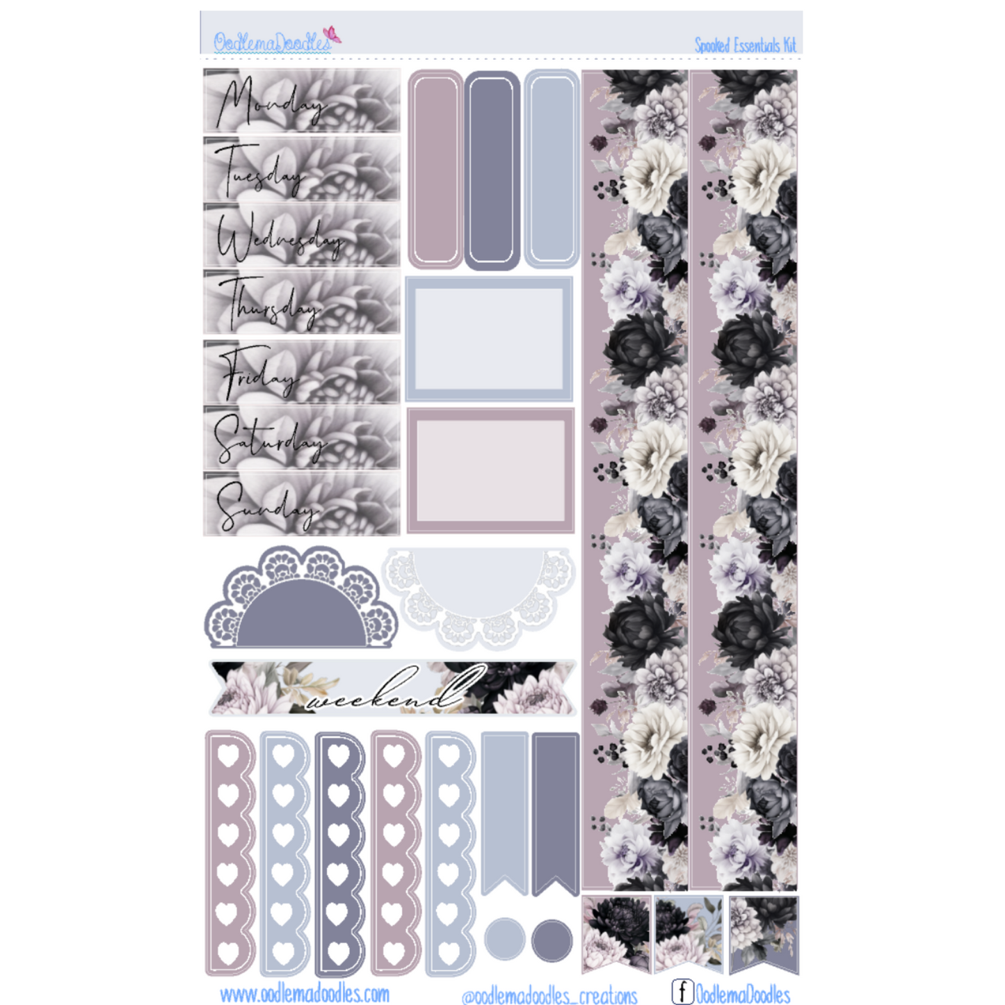 Spooked Essential Planner Sticker Kit