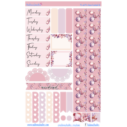 Mr and Mrs Clause Essential Planner Sticker Kit